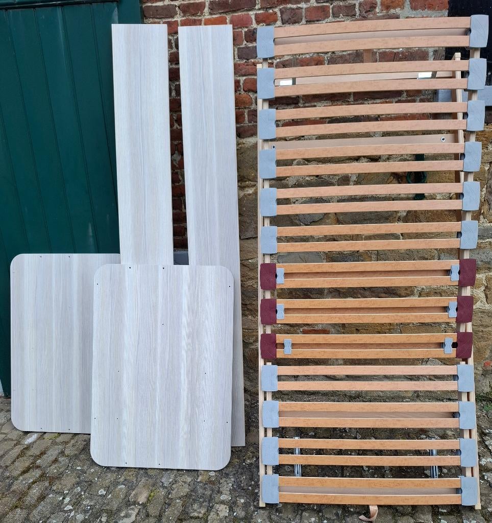 Lit 1 personne, 90 cm, Gris, Une personne, Enlèvement