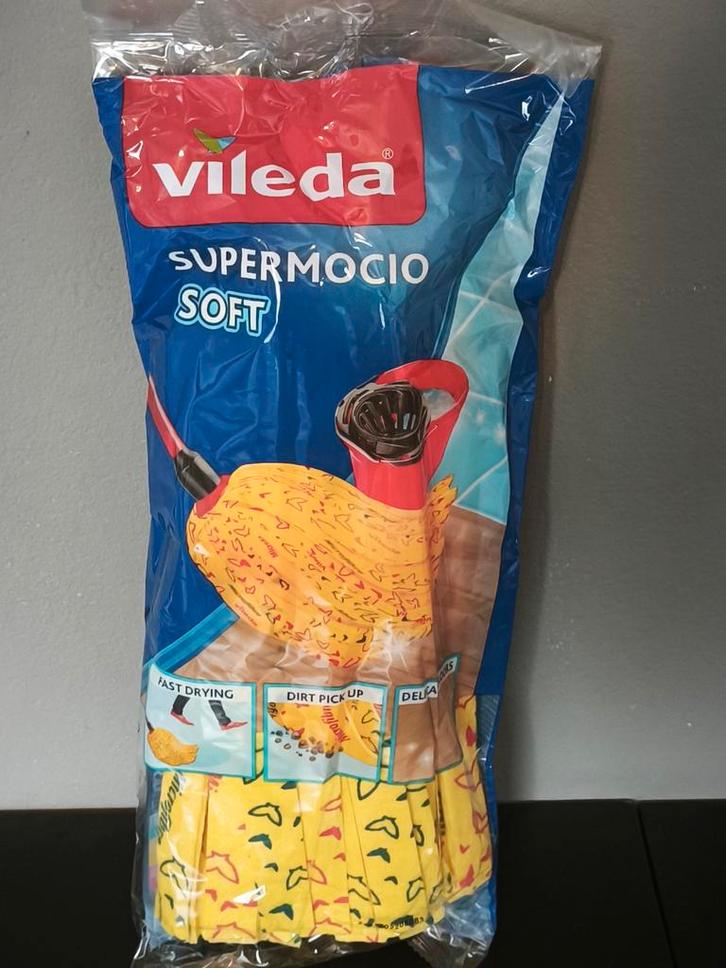 Recharge pour balai serpillère Vileda SuperMocio Soft, Maison & Meubles, Produits de nettoyage, Mop ou Serpillière, Enlèvement ou Envoi