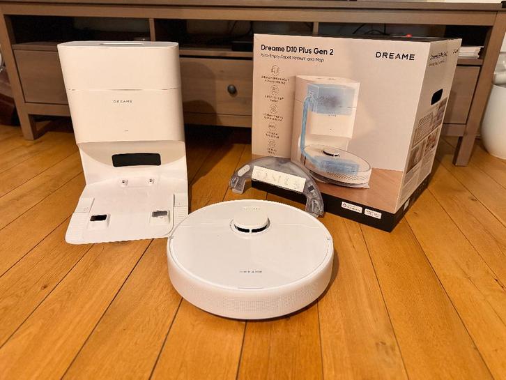 Dreame D10 Plus Gen2, Elektronische apparatuur, Stofzuigers, Gebruikt, Robotstofzuiger, 1600 tot 2000 watt, Stofzak, Ophalen