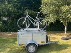 Aanhangwagen. Gegalvaniseerd met grijs aluminium + fietstrek, Caravans en Kamperen, Caravanopslag