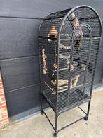 Papegaaienkooi of grote parkietenkooi  met toebehoren, Dieren en Toebehoren, Ophalen, Gebruikt, Vogelkooi