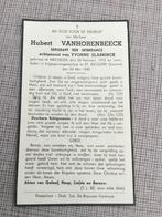 Soldaat Vanhorenbeeck Mechelen +Mei 1940 krijgsgevangene, Verzenden, Bidprentje