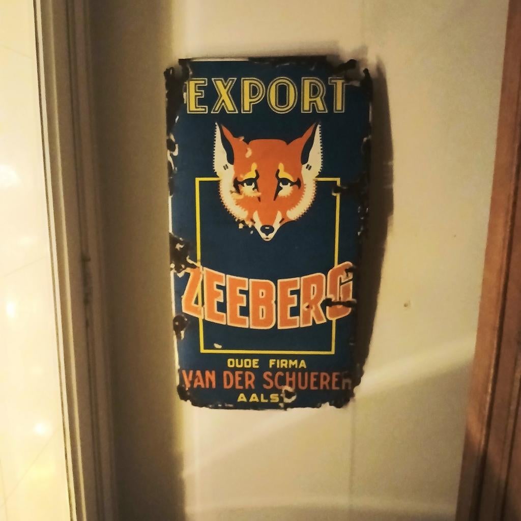 Zeeberg. Emaille reclamebord, Verzamelen, Ophalen of Verzenden, Reclamebord