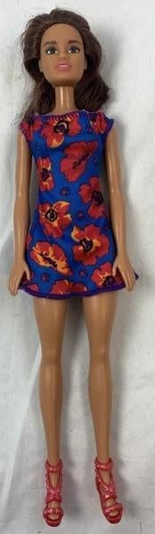 Mattel Barbie Fashionistas Pop GBK94 Bloemenjurk 2018, Verzenden, Zo goed als nieuw, Fashion Doll