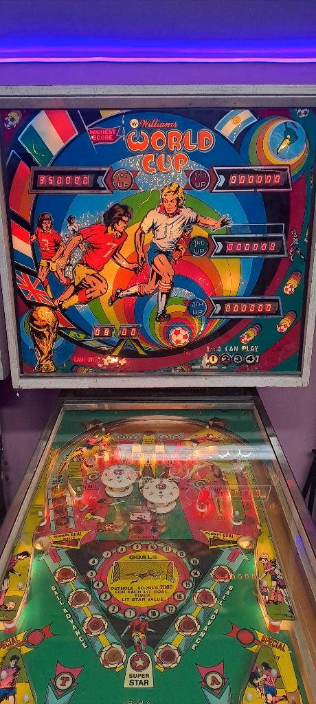 flipper World Cup, Collections, Machines | Flipper (jeu), Utilisé, Électronique, Williams, Enlèvement