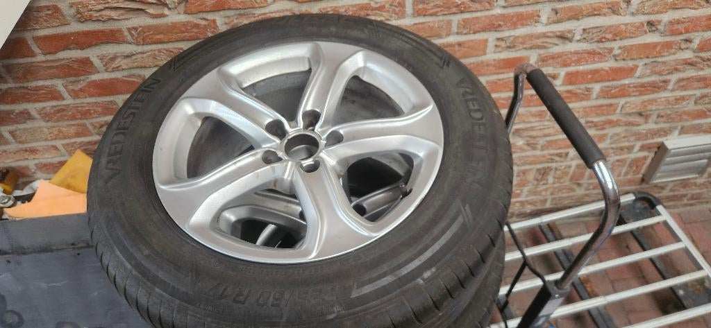 banden audi, Auto-onderdelen, Banden en Velgen, Ophalen, Gebruikt, 17 inch, Band(en)