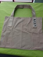 Grand sac à bandoulière en coton beige Deux by Delvaux, Bijoux, Sacs & Beauté, Enlèvement ou Envoi, Neuf, Beige, Shopper