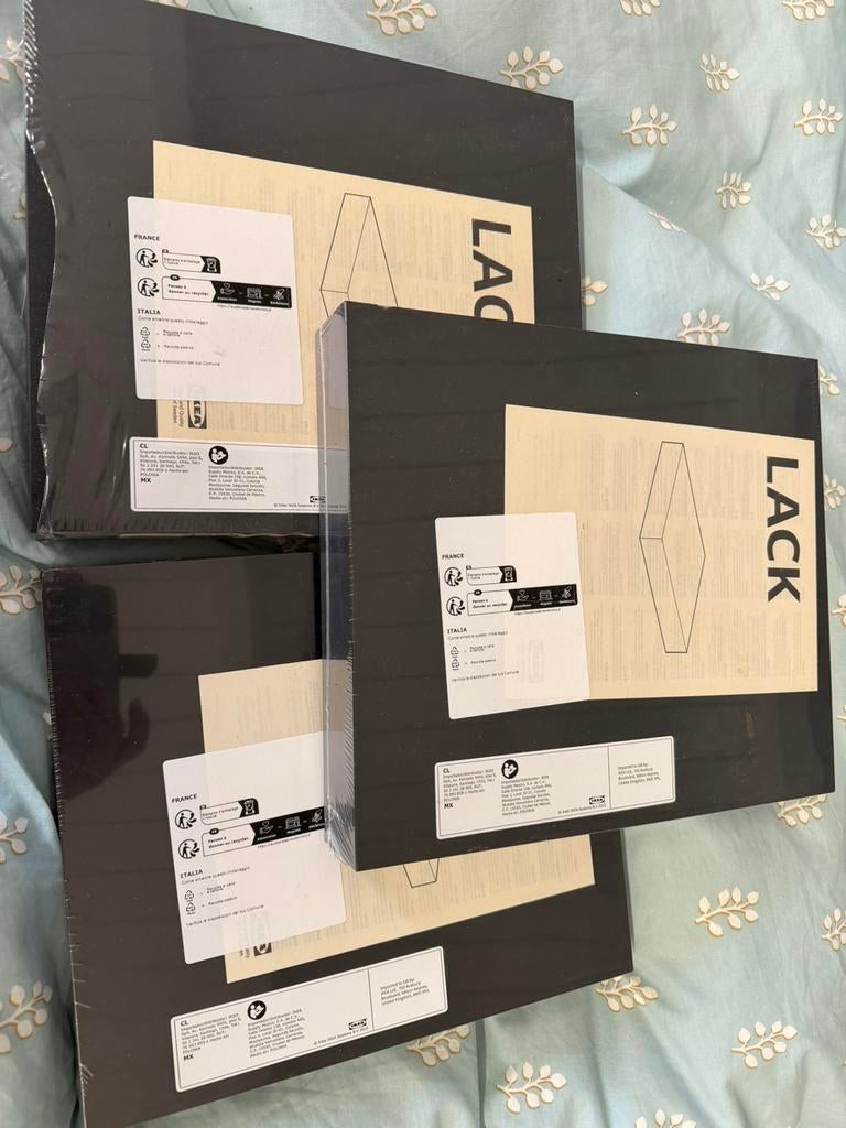 Lack wandplank ikea. Nog in verpakking. Zwart, Huis en Inrichting, Ophalen, Nieuw