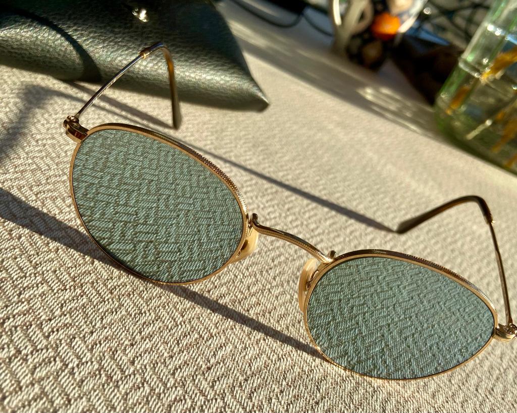 Ray-Ban Round Metal gadient RB3447, Enlèvement, Comme neuf, Lunettes de soleil, Ray-Ban