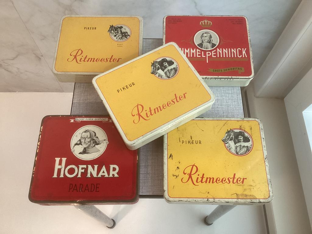 Lotje blikken doosjes van sigarenmerken., Ophalen of Verzenden, Zo goed als nieuw