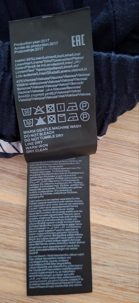 Donkerblauwe zomerbroek maat 40, Kleding | Dames, Broeken en Pantalons, Maat 38/40 (M), Vera Moda, Blauw, Ophalen of Verzenden