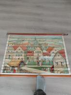 Schoolplaat Het middeleeuws kloosterleven, Antiek en Kunst, Ophalen