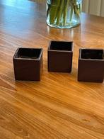 3 kleine bloempotjes, Tuin en Terras, Ophalen, Gebruikt, Steen, Binnen