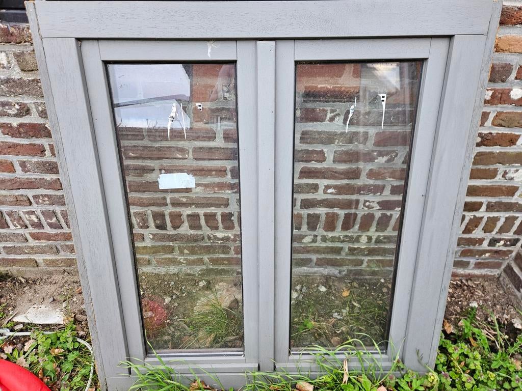 Houten raam, dubbel glas., Doe-het-zelf en Bouw, Ophalen