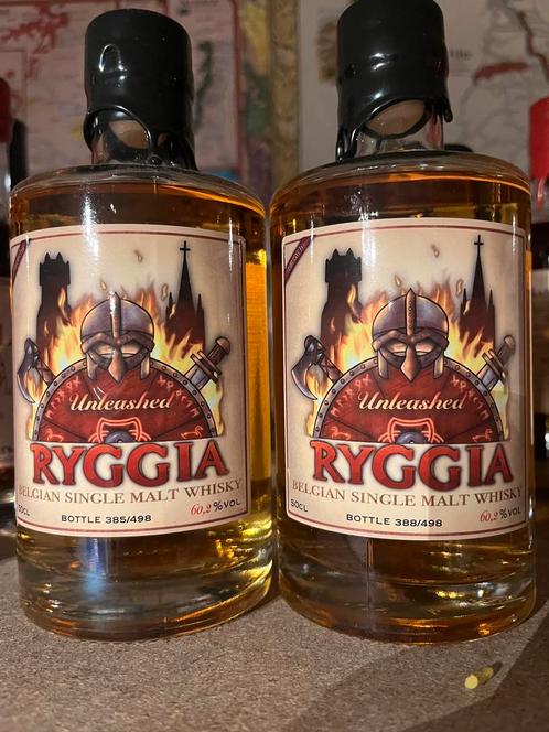 Brugse Whisky - Ryggia Whisky Unleashed - 04/23 - 6 fl - 90€, Collections, Vins, Enlèvement ou Envoi