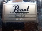 Coque en acier Pearl vintage 14x6,5 à 10 cornes, numéro de s, Musique & Instruments, Utilisé, Enlèvement ou Envoi, Pearl