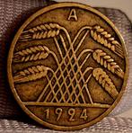 Duitsland 10 Reichspfennig 1924A Weimarrepubliek, Ophalen of Verzenden, Duitsland