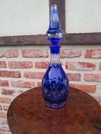 karaf blauw glas vintage, Antiek en Kunst, Antiek | Glaswerk en Kristal, Ophalen of Verzenden