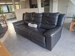 3 zit met 2 relaxen en 2 zit, donkerbruin leder, met accu op, Huis en Inrichting, Ophalen, Gebruikt, Overige maten, Leer
