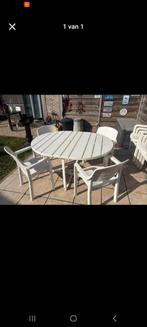 Inklaptafel met 4 stoelen, Ophalen, Gebruikt