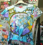 Kleurrijk t shirt, Kleding | Dames, T-shirts, Maat 38/40 (M), Wit, Sweety, Ophalen of Verzenden