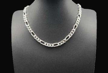 Zilveren figaro ketting. Nieuw Ongedragen. 57 Gram.2025/585 beschikbaar voor biedingen
