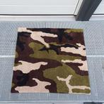Tapijt handgemaakt, Huis en Inrichting, Stoffering | Tapijten en Vloerkleden, Bruin, Camouflage, 150 tot 200 cm, Vierkant