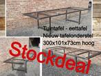 NIEUW tafelonderstel 300x101x73 cm - eettafel - tuintafel, Tuin en Terras, Ophalen, Nieuw, Rechthoekig, Metaal