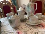 Heel fijn porseleinen 6-delig koffie servies puntgaaf Parelm, Antiek en Kunst, Ophalen of Verzenden