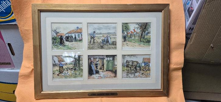 Aquarelles d'Henri Cassiers "Sous le ciel de Flandre", Antiquités & Art, Art | Eaux-fortes & Gravures, Enlèvement