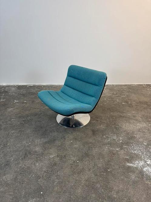 Artifort kuipstoel F978 blauw, Huis en Inrichting, Fauteuils, Gebruikt, Ophalen