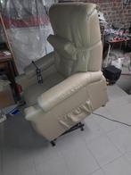 Elektrische relax zetel, Ophalen, Gebruikt, Eenpersoons, Leer