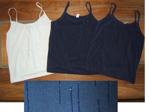 Lot 3 tops sous-vêtements taille M, Kleding | Dames, Ondergoed en Lingerie, Hemd, Blauw, Ophalen of Verzenden