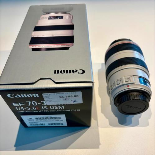 Canon EF 70-300mm f/4-5,6L IS USM (EF70-300LIS), Audio, Tv en Foto, Foto | Lenzen en Objectieven, Zo goed als nieuw, Telelens