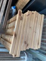 Twee houten rekken met elk 6 leggers, Ophalen, Gebruikt