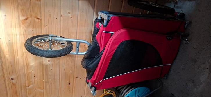 Hondenfietskar met vering, Vélos & Vélomoteurs, Accessoires vélo | Remorques, Comme neuf, Suspension, Enlèvement