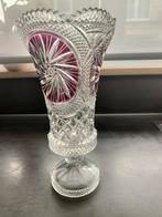 Vase + bol en cristal + petit vase, Antiquités & Art, Antiquités | Verre & Cristal, Enlèvement