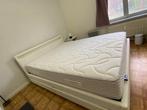 180x200 bed (zonder matras), Huis en Inrichting, Slaapkamer | Bedden, Ophalen, Gebruikt, Wit, Tweepersoons