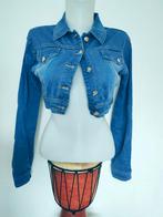 Très jolie Veste en jean bleu clair taille S/M, Enlèvement ou Envoi, Bleu