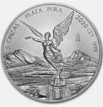 2020 MEXICAN LIBERTAD 5 Oz Silver BU Coin, Ophalen of Verzenden, Losse munt, Zilver