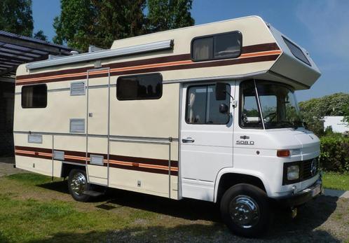 camping car mercedes 508D 1973 permis C, Caravans en Kamperen, Mobilhomes, Particulier, tot en met 5, Mercedes-Benz, Mercedes