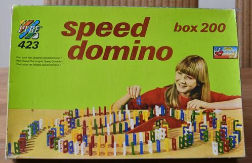 VINTAGE SPEED DOMINO 1982 / CURIOSA, Hobby en Vrije tijd, Gezelschapsspellen | Overige, Ophalen of Verzenden
