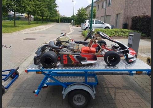 Remoque/Aanhangwagen voor karting of voor Quad !, Sport en Fitness, Karting, Gebruikt, Onderdelen Kart, Ophalen