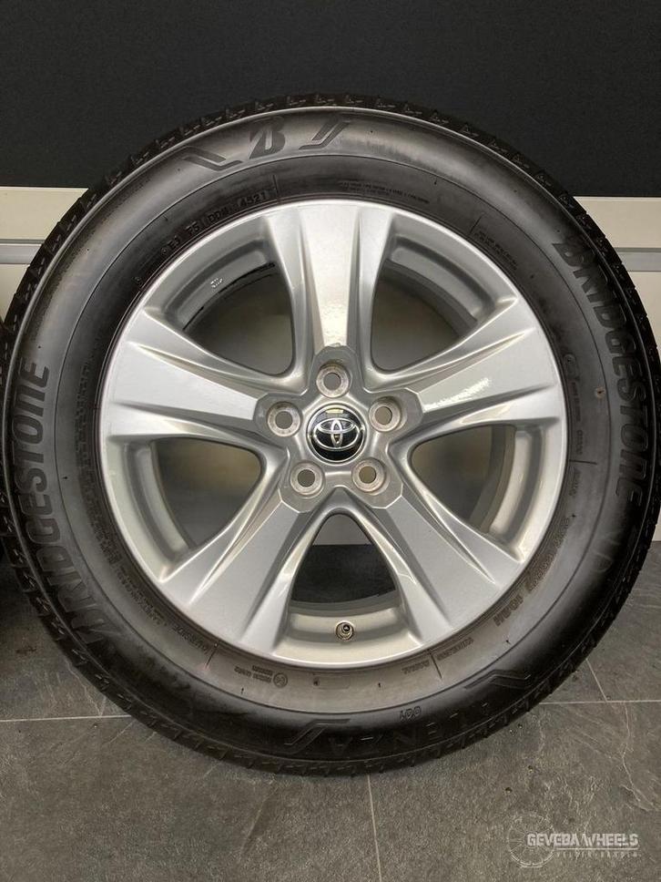 17” originele Toyota Rav4 velgen + banden 5x114.3 TPMS BKN, Auto-onderdelen, Banden en Velgen, Banden en Velgen, Zomerbanden, 17 inch