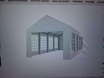 Partytent 8mx4m als nieuw beschikbaar voor biedingen