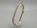 Gouden Vintage tennisarmband met diamant.Ca:0.59 ct.2024/59, Handtassen en Accessoires, Armbanden, Ophalen of Verzenden, Zo goed als nieuw