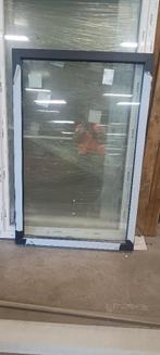 Zwart PVC raam, Neuf, Double vitrage, 160 cm ou plus, Fenêtre de façade ou Vitre