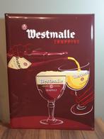 Metaal Reclamebord - Westmalle Trappist -, Verzamelen, Ophalen of Verzenden, Gebruikt, Reclamebord, Plaat of Schild, Overige merken