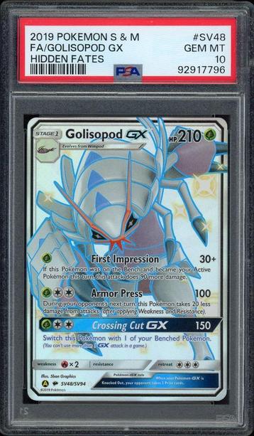 Golisopod GX PSA 10 - SV48/SV94 - Sun & Moon - Hidden Fates beschikbaar voor biedingen