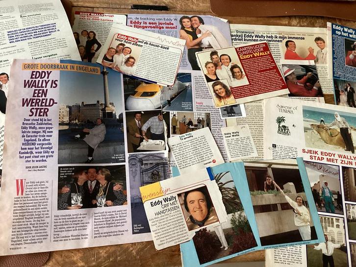Pakket EDDY WALLY, Verzamelen, Tijdschriften, Kranten en Knipsels, Knipsel(s), Ophalen of Verzenden